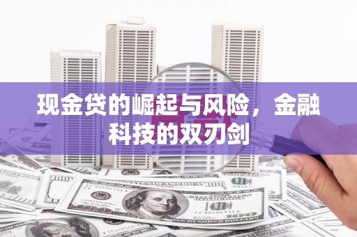 铅山现金贷的崛起与风险，金融科技的双刃剑