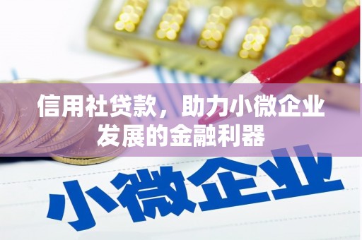 铅山信用社贷款，助力小微企业发展的金融利器