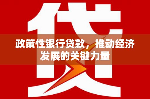 铅山政策性银行贷款，推动经济发展的关键力量